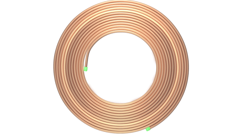 Труба медная 06,35x0,76x50000мм (1/4"х0,030") ColdLine SPL-06076-50CL