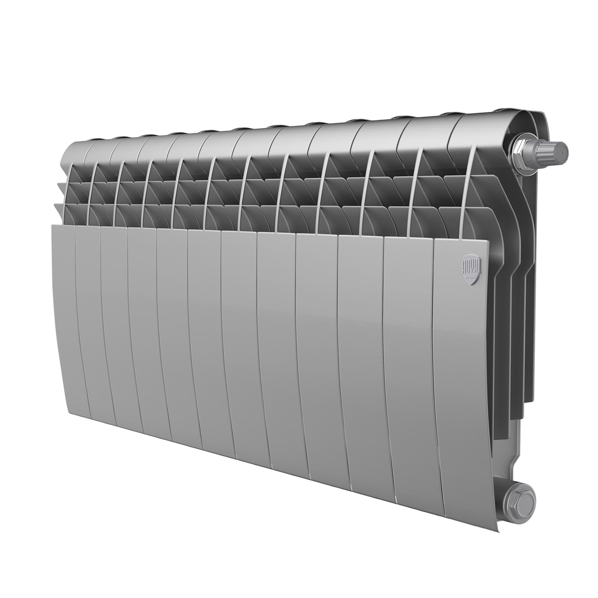 Радиатор Royal Thermo BiLiner 350 /Silver Satin VDR - 12 секц. — фото 1