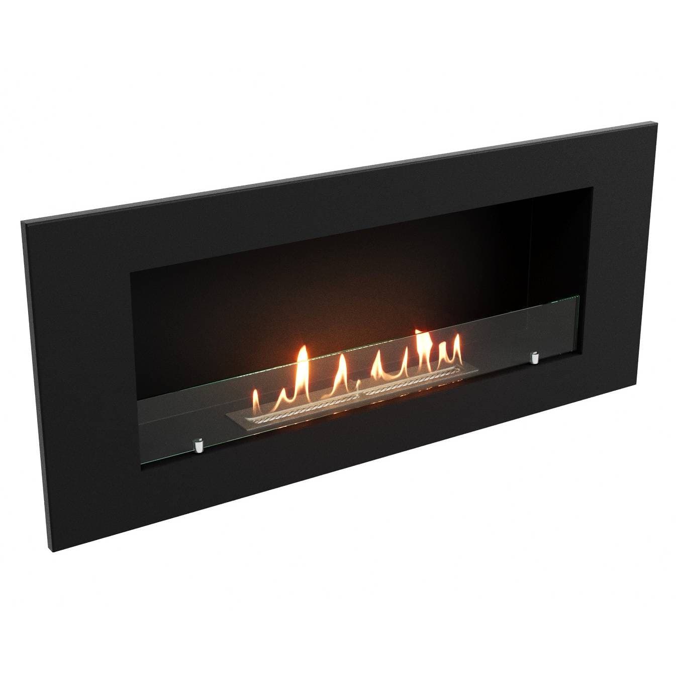 Каминокомплект:Биокамин Firelight BFP/W-110+Набор керамических камней М, черные — фото 4