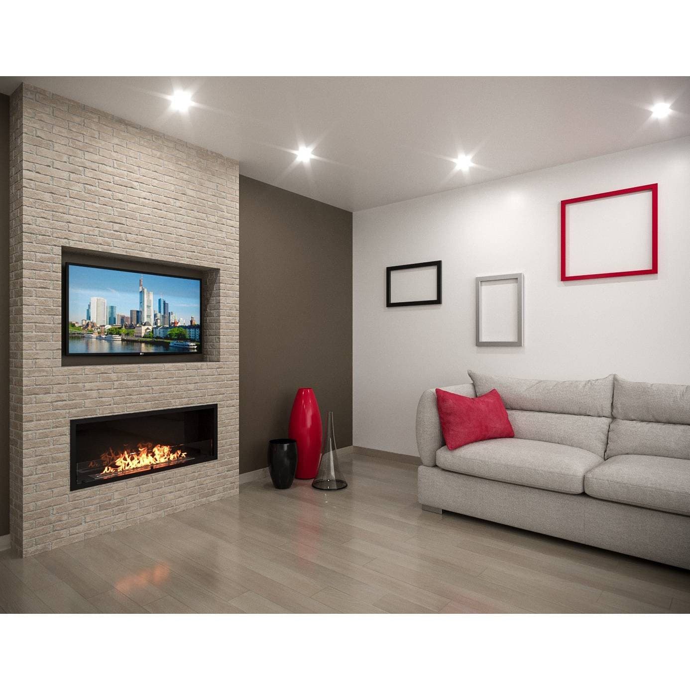 Каминокомплект:Биокамин Firelight BFP/P-1015 XS+набор керамических дров сосна — фото 7
