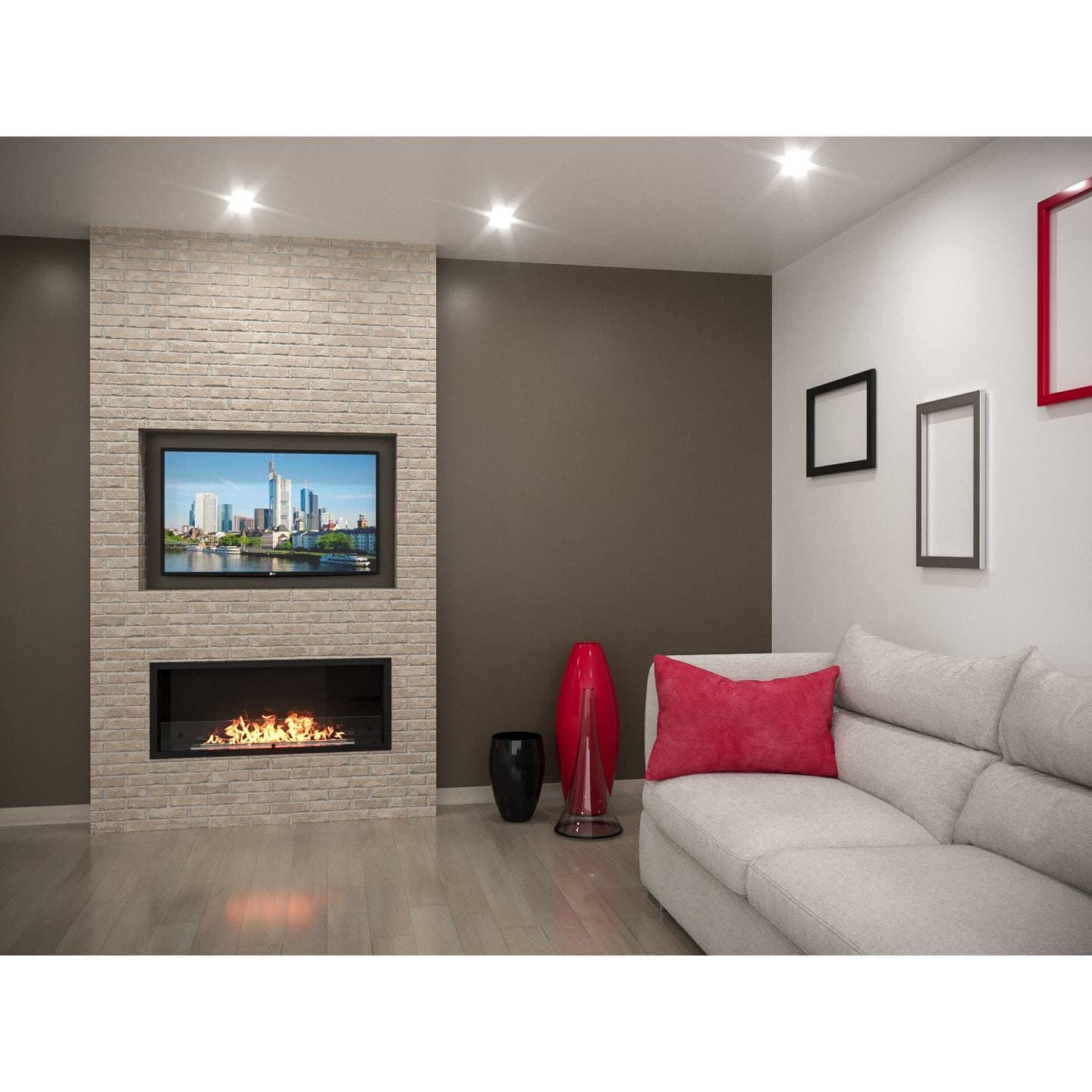 Каминокомплект:Биокамин Firelight BFP/P-1015 XS+набор керамических дров сосна — фото 8