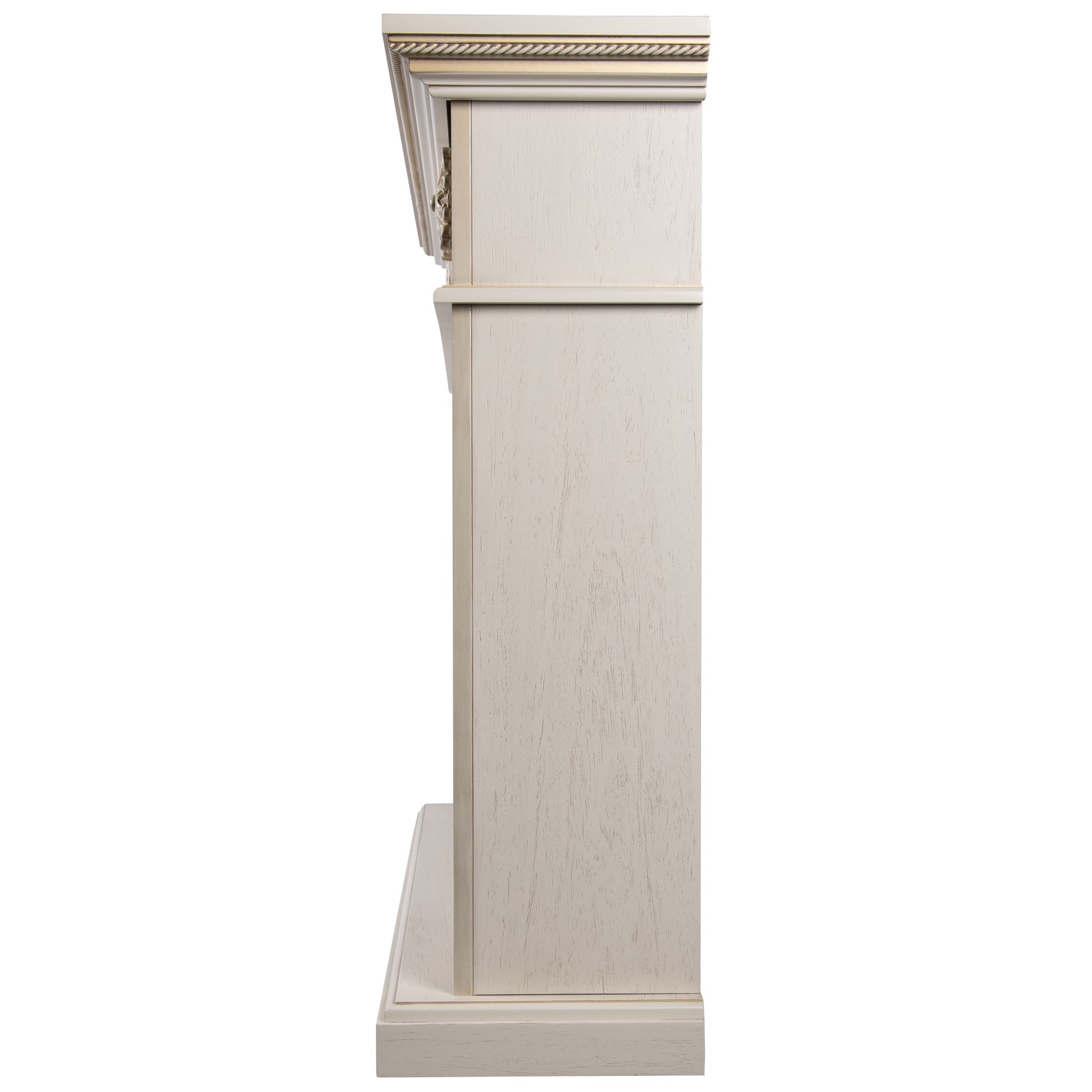 Каминокомплект: Очаг Electrolux EFP/P-3620LS, портал Siena 42/40/36, сл. кость с зол. патиной — фото 3
