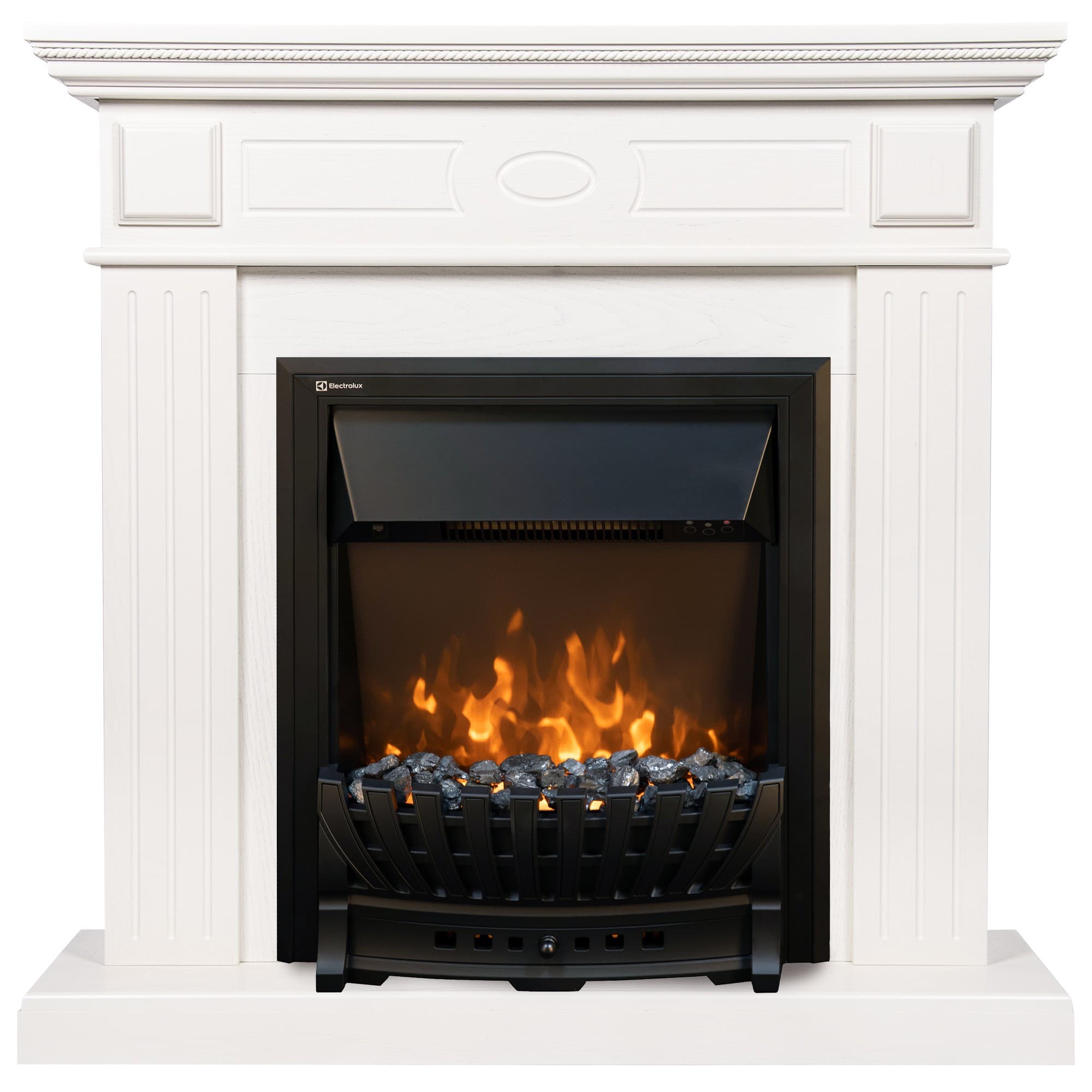 Каминокомплект Firelight: Очаг Classic EFP/P-1020LS, портал Bianco Classic шпон белёный дуб — фото 2