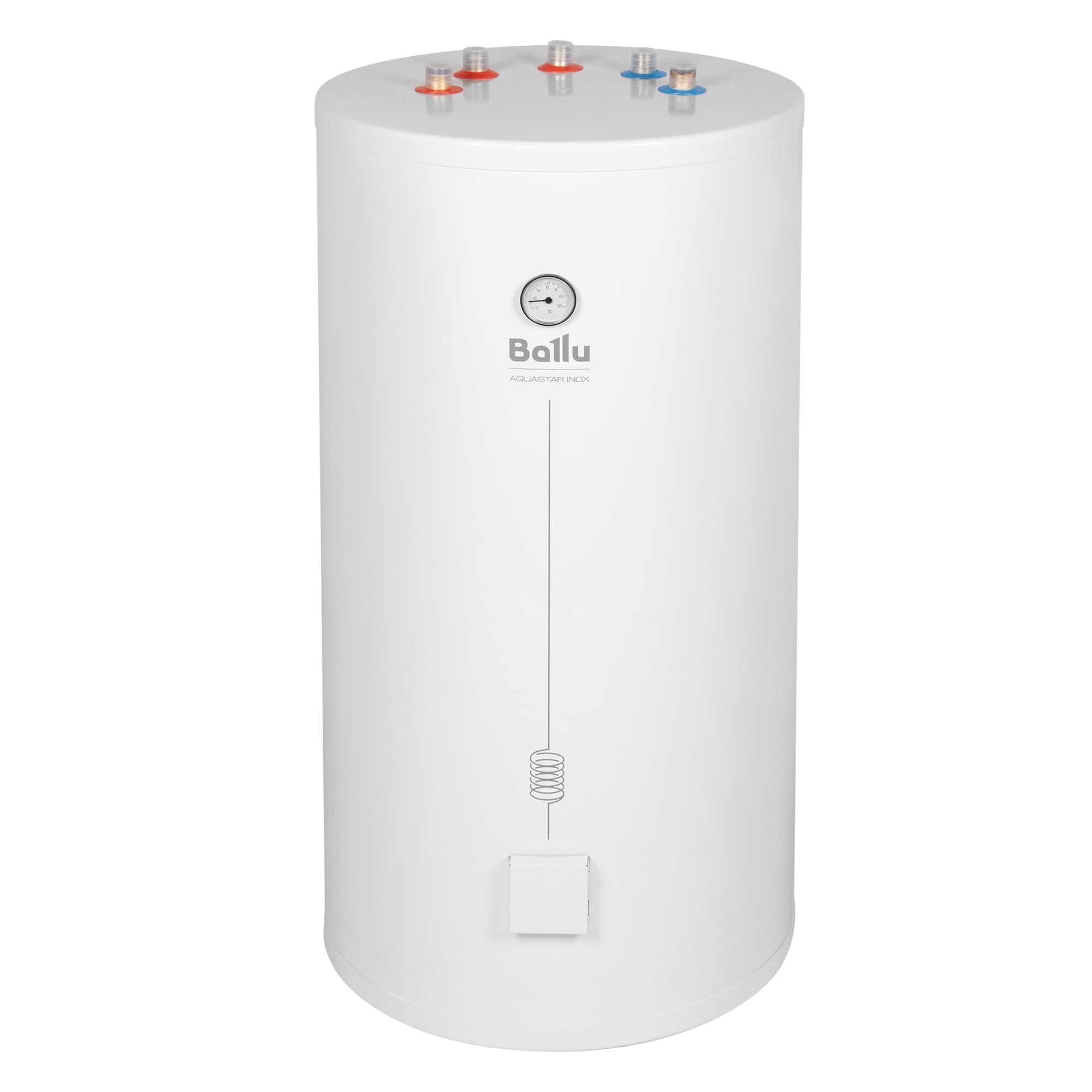 Бойлер косвенного нагрева Ballu AQUASTAR INOX-T 150 напольный верхнее подключение — фото 2