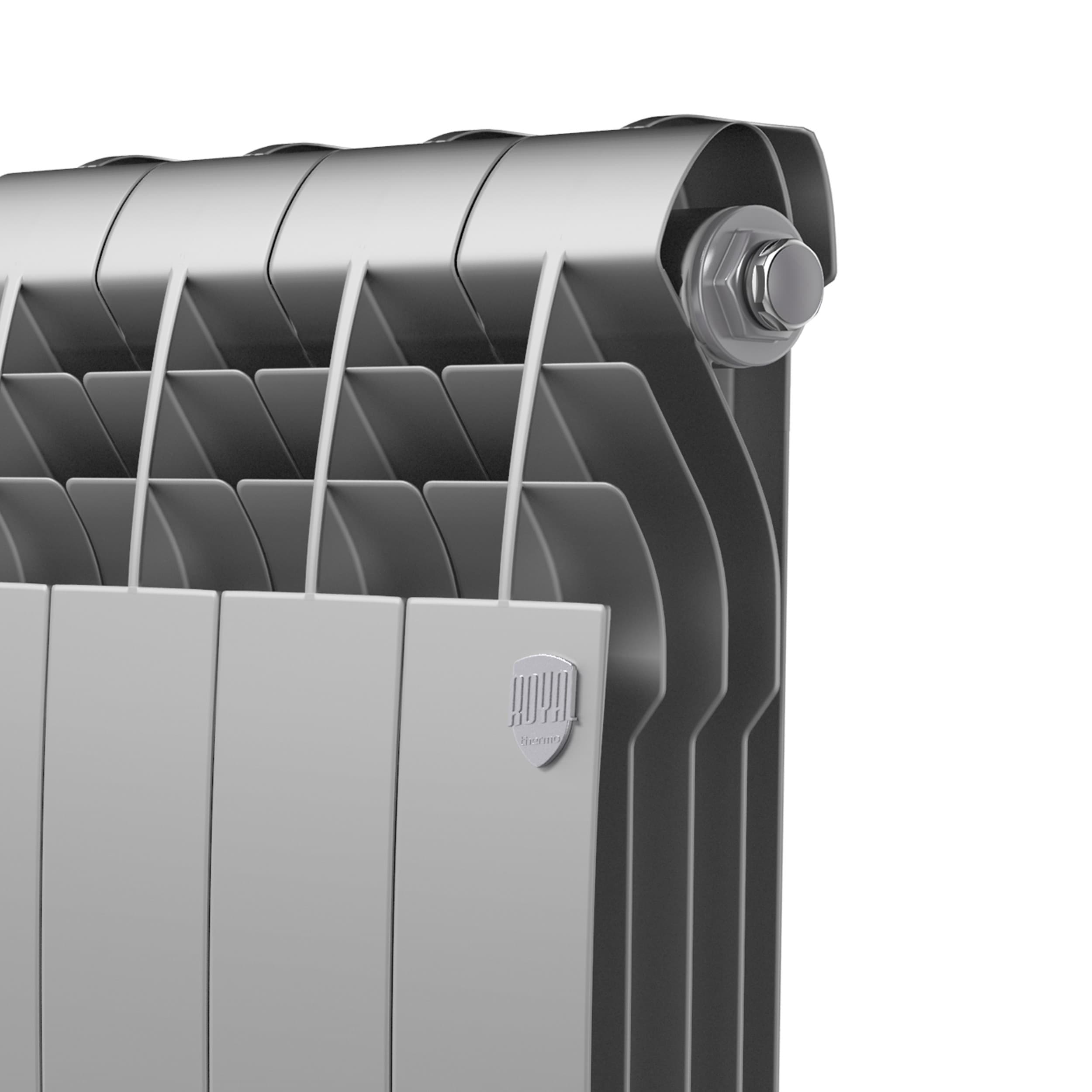 Радиатор Royal Thermo BiLiner 350 Silver Satin VR80 - 6 секц. — фото 4