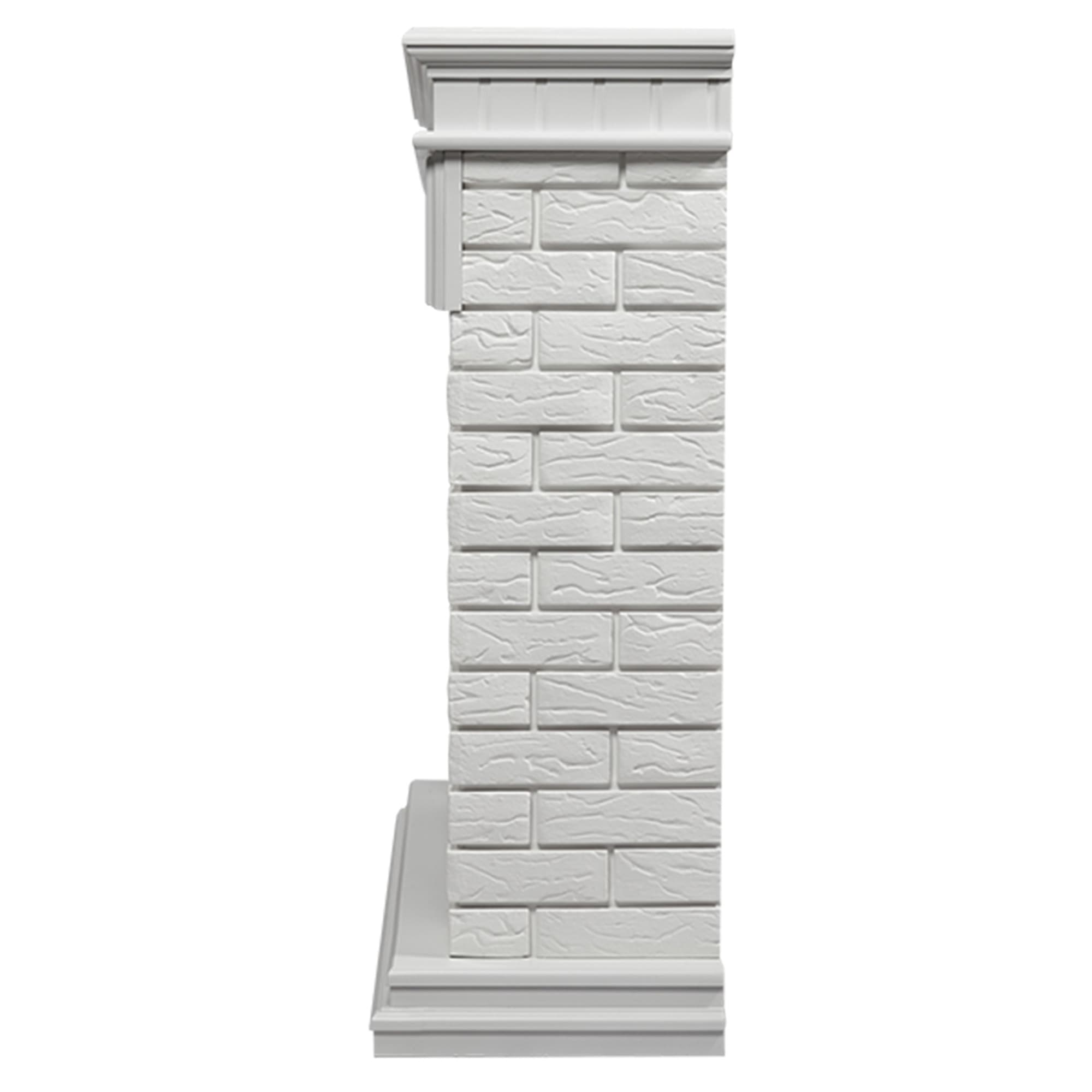 Каминокомплект: Очаг Electrolux 2720RLS N, портал Bricks 25 белая эмаль — фото 4