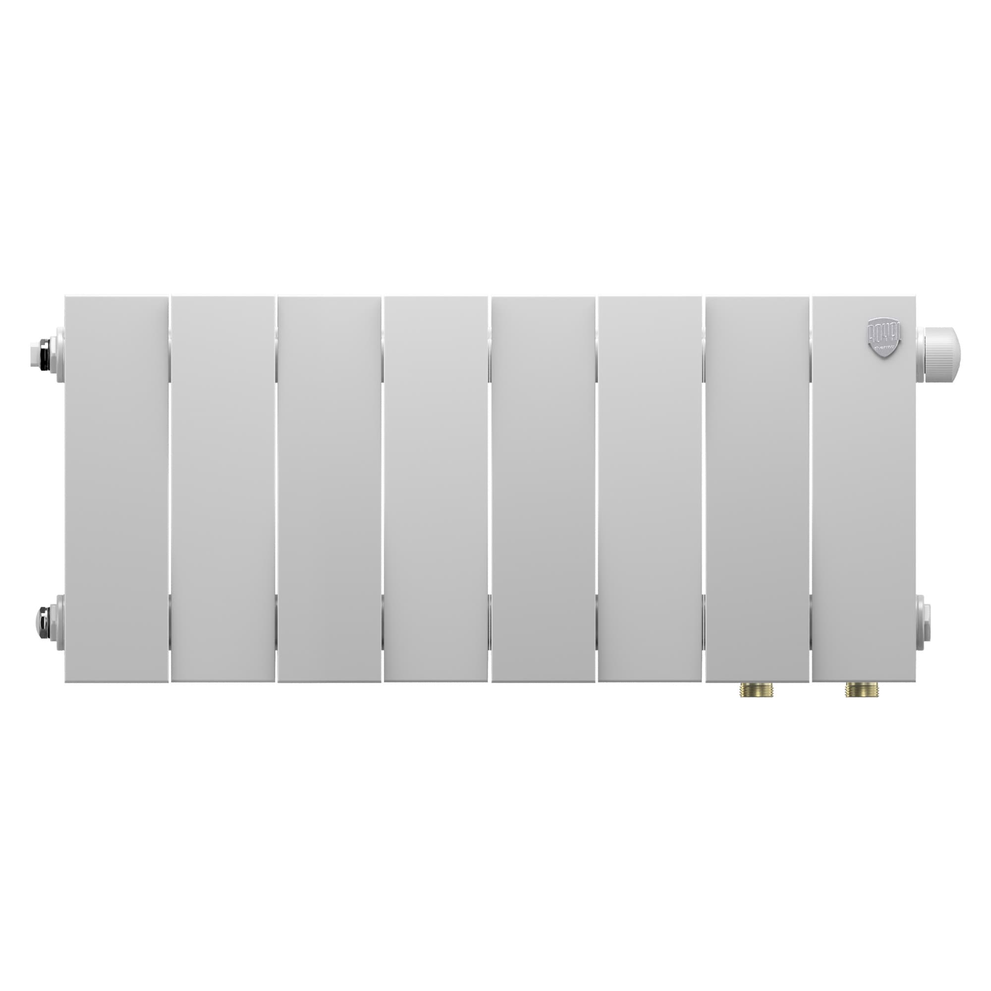 Радиатор биметаллический Royal Thermo PianoForte 200 Белый VL80 - 8 секц. — фото 2