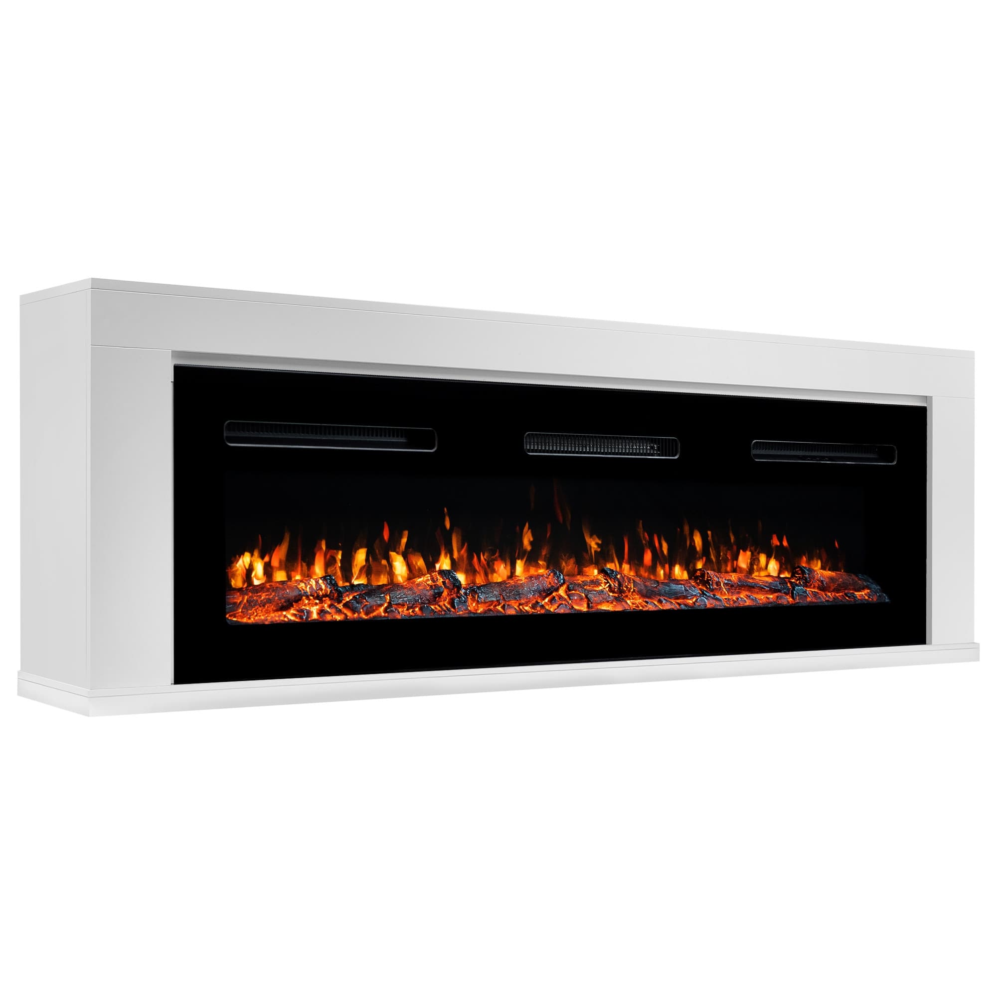 Каминокомплект: Очаг Electrolux Infinity EFP/P-1600ULS N, портал Simple Long белый, р/в — фото 3