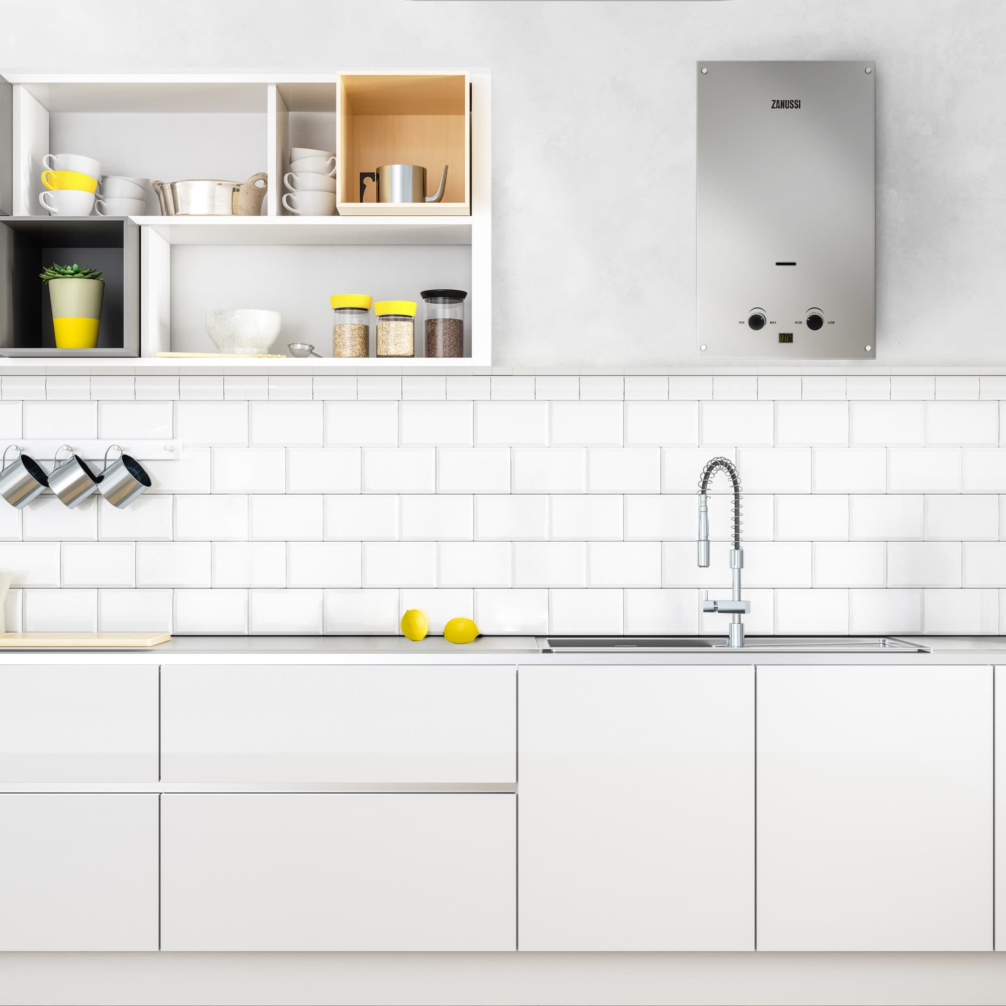 Колонка газовая Zanussi GWH 10 Fonte Glass Mirror — фото 6