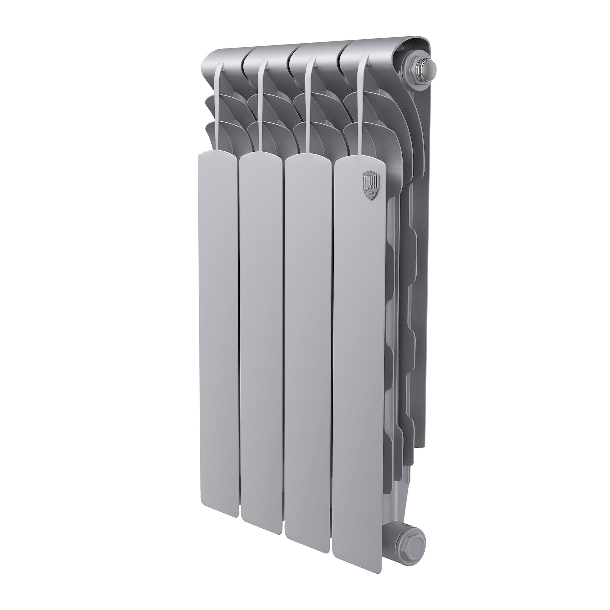 Радиатор биметаллический Royal Thermo Revolution B 500 Серебристый – 4 секц.