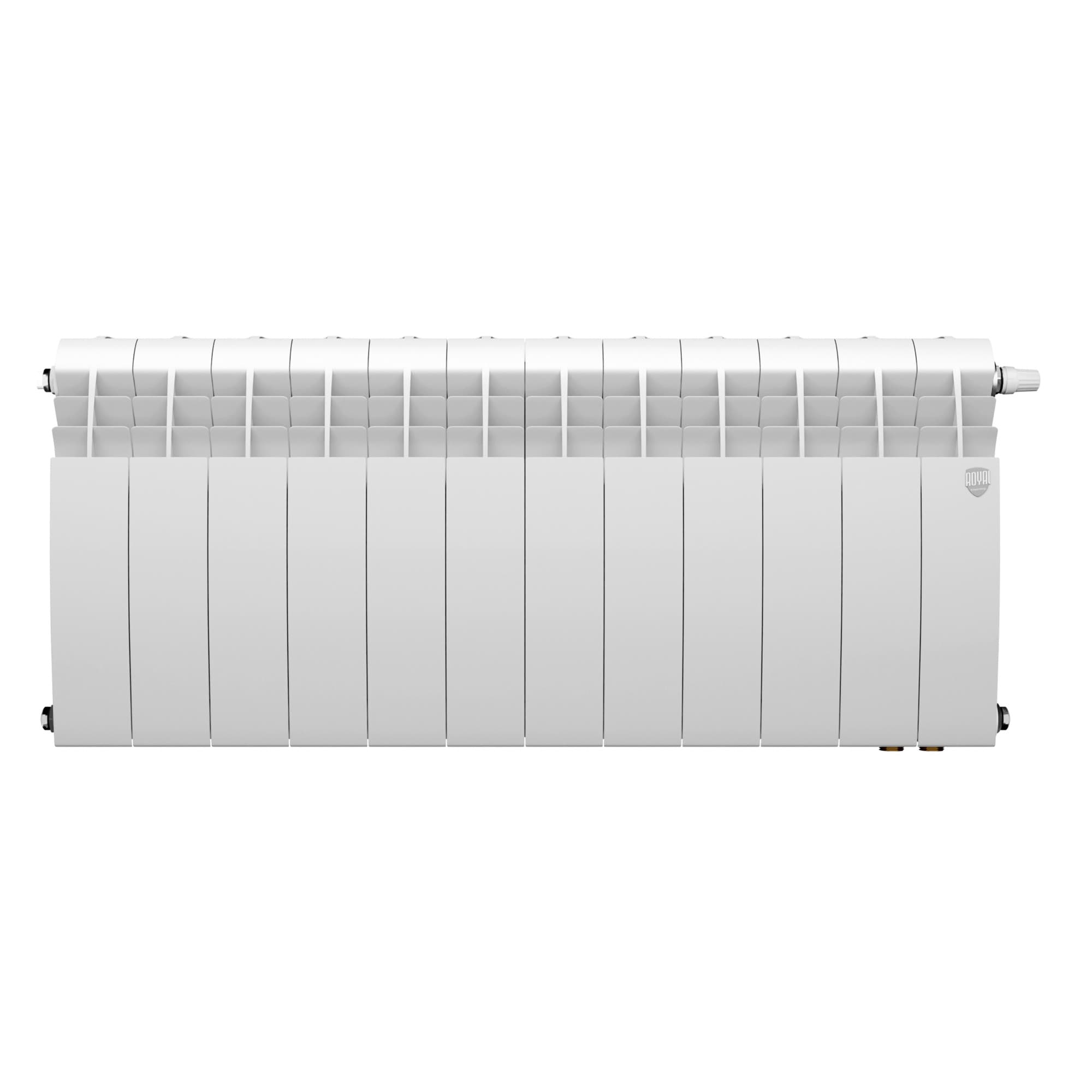 Радиатор биметаллический Royal Thermo BILINER B 350 Белый VR80 - 12 секц. — фото 2