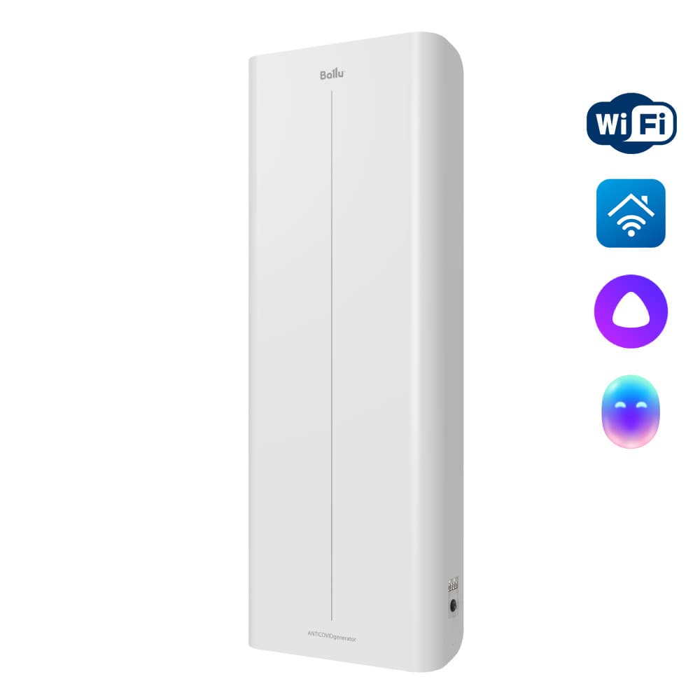 Бактерицидный рециркулятор Ballu RDU-200D WiFi ANTICOVIDgenerator, white — фото 1