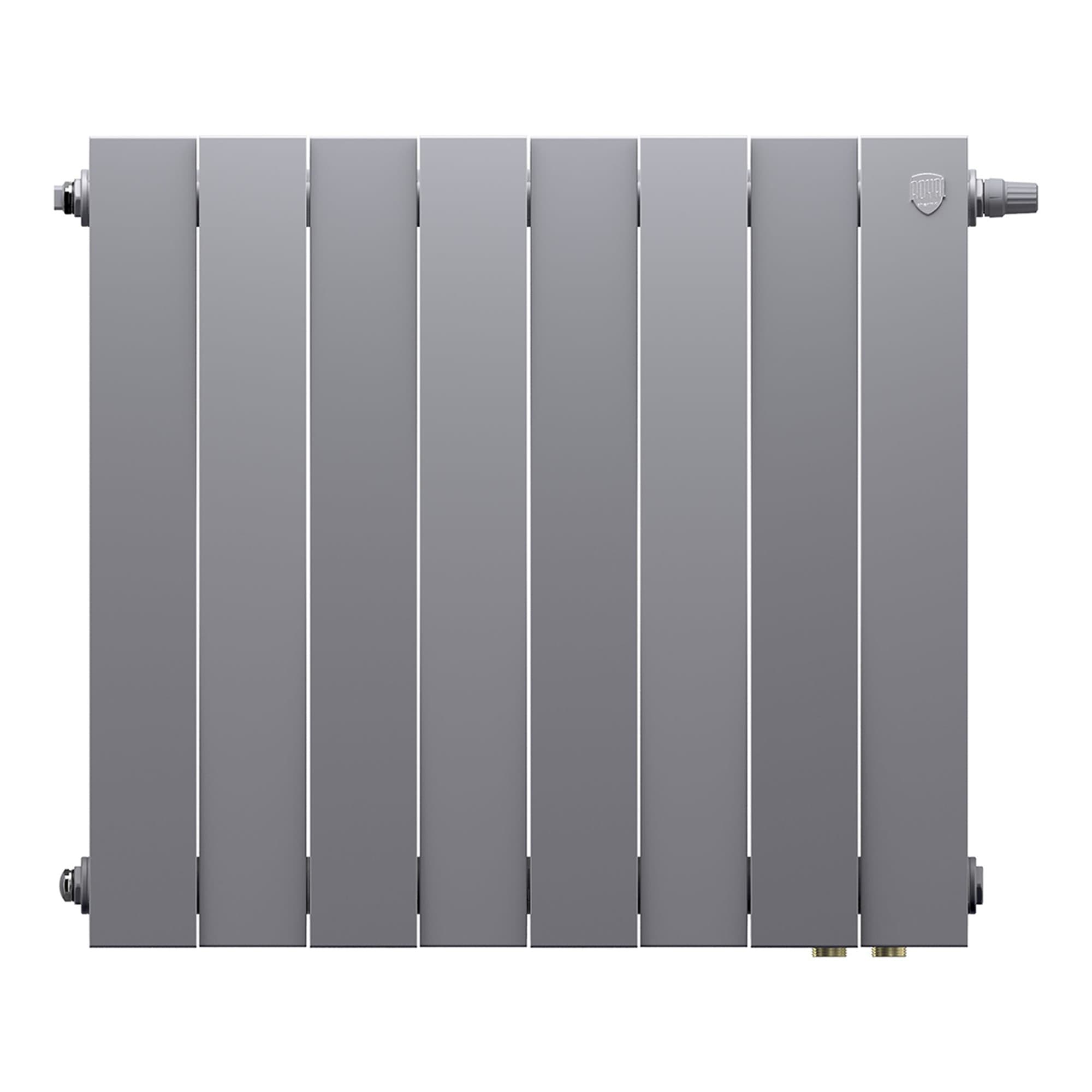 Радиатор Royal Thermo PianoForte 500 Silver Satin VDR80 - 8 секц. — фото 2