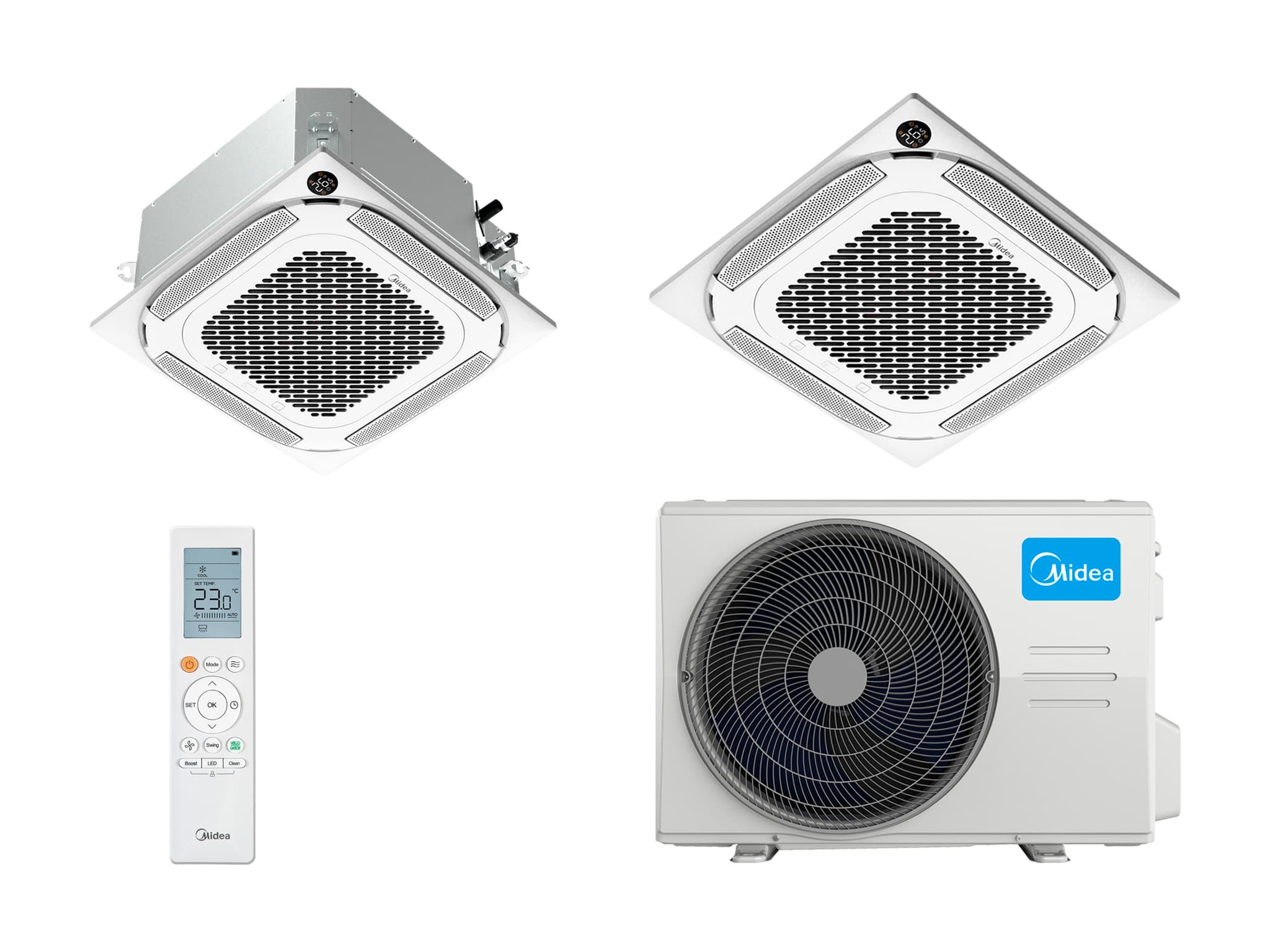 Midea MCA4U-12HRFNX-Q(GA)/MOA1U-12FRN8G1/T-MBQ4-03AWD
