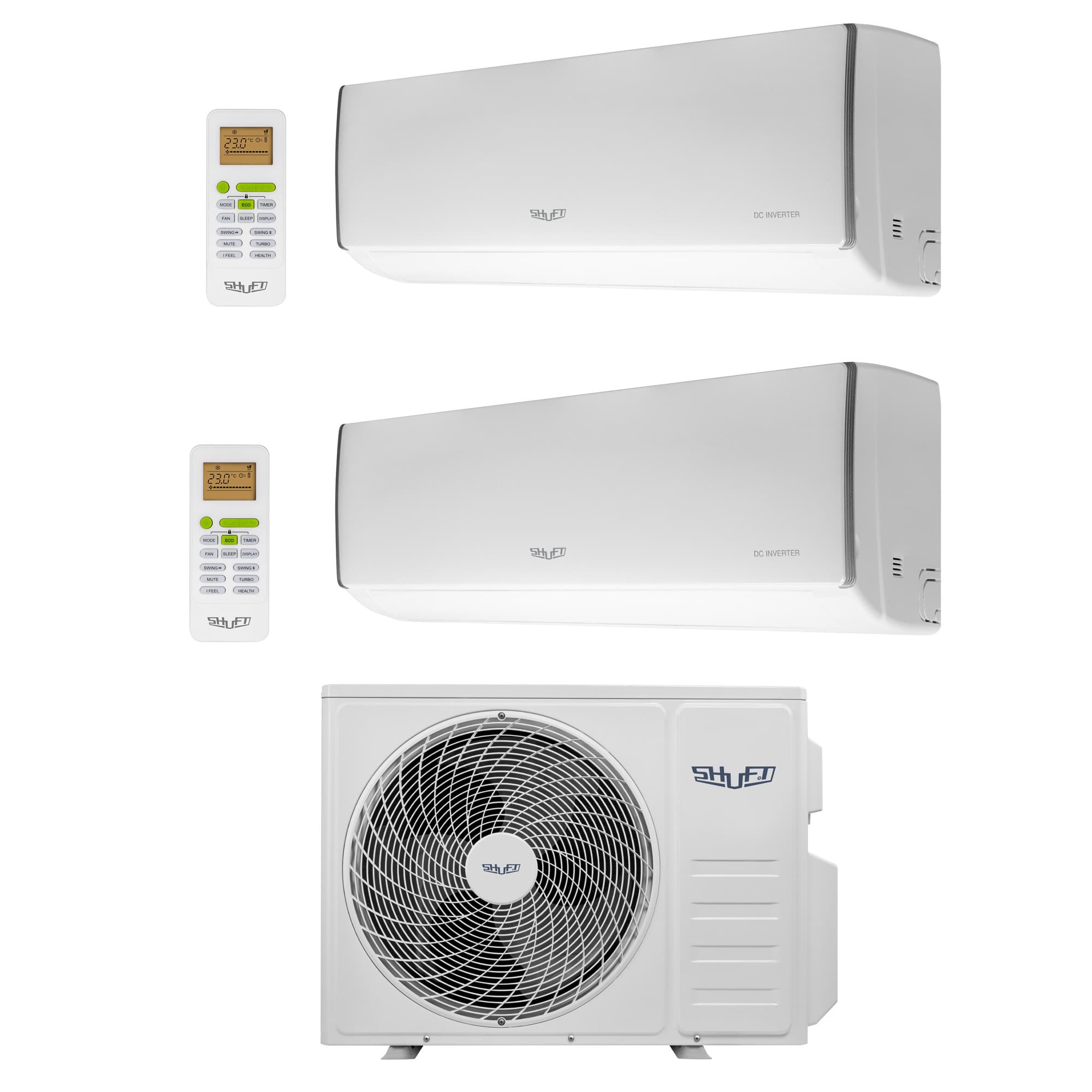 Мульти сплит-система SHUFT Free Match ERP DC SFMS/I-07+07 НB FMI-14-2/N8
