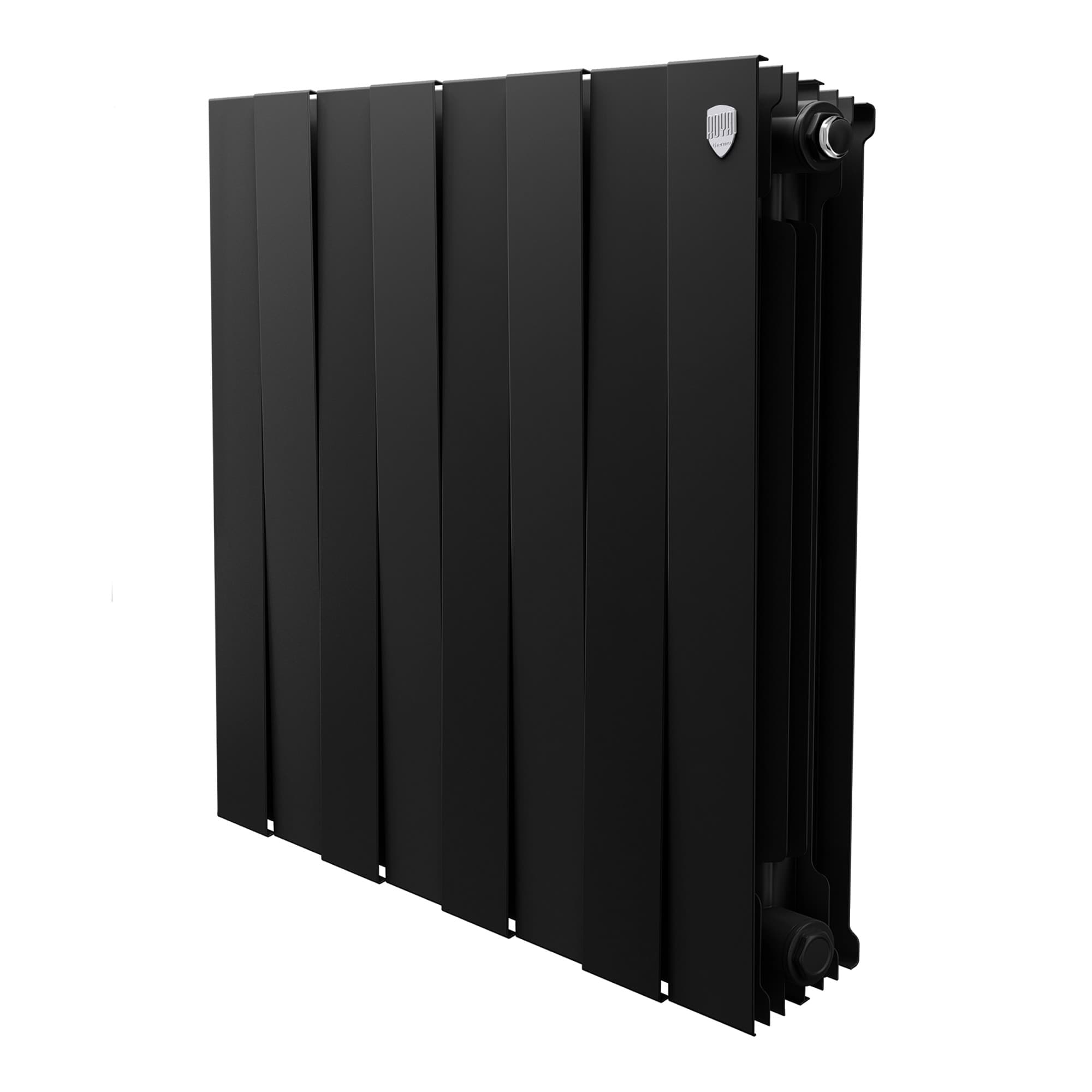 Радиатор биметаллический Royal Thermo PianoForte 500 Чёрный - 8 секц.